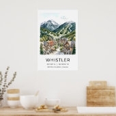 Whistler-Ski Resort Plakat Alpine Landschaft (Küche)