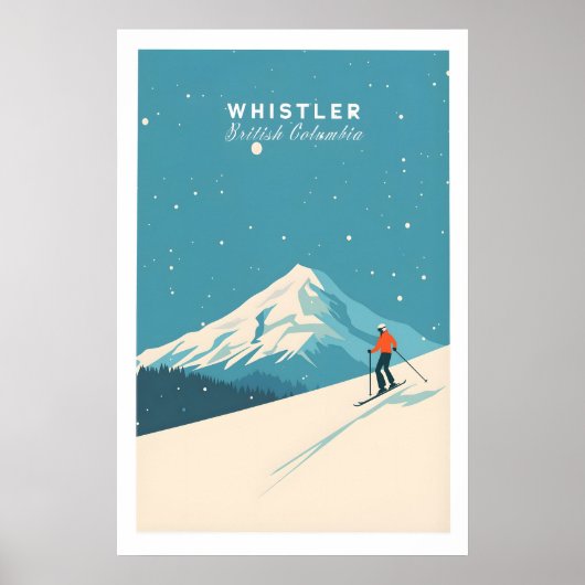 Whistler-Skiplakat 1 Poster (Vorne)