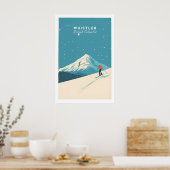 Whistler-Skiplakat 1 Poster (Küche)