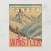 Whistler Vancouver British Columbia Canada Ski 60e Postkarte (Vorderseite)