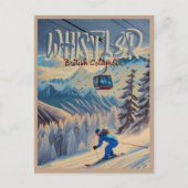 Whistler Vancouver British Columbia Canada Ski Postkarte (Vorderseite)