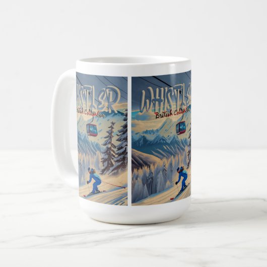 Whistler Vancouver British Columbia Kanada 1950er Kaffeetasse (Vorderseite Links)