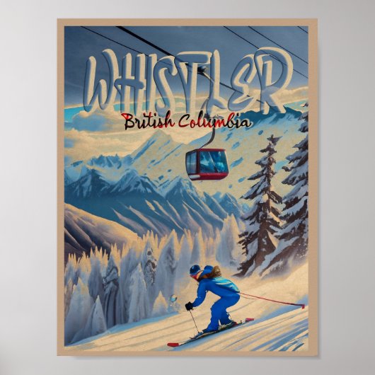 Whistler Vancouver British Columbia Kanada 1950er Poster (Vorne)