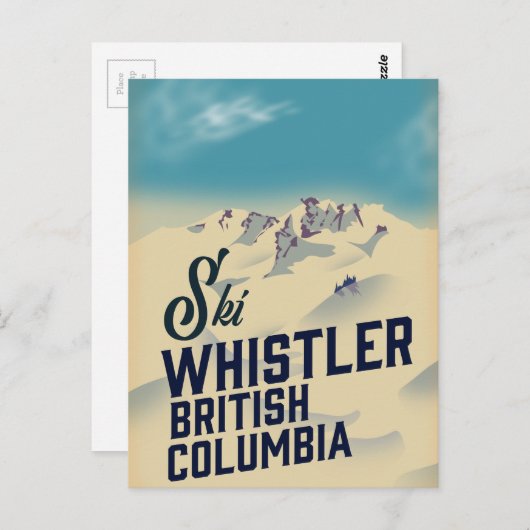Whistler, Vancouver British Columbia Skipposter Postkarte (Vorne/Hinten)