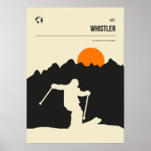 Whistler Vanvouver Ski Winter Resort Poster (Vorne)