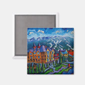Whistler Village Magnet (Vorderseite/Rückseite)