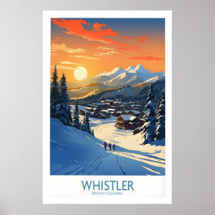 Whistler Wandkunst Ski Poster 1