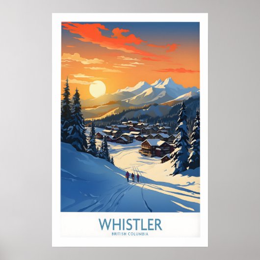 Whistler Wandkunst Ski Poster 1 (Vorne)