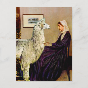 Whistlers Llama-Mutter Postkarte