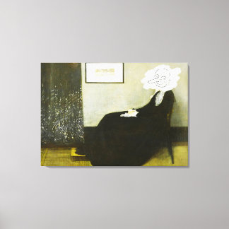 Whistlers mom Bean style Leinwanddruck