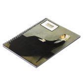 Whistler's Mother von James Abbott McNeill Whistle Notizblock (Linke Seite)