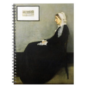 Whistler's Mother von James Abbott McNeill Whistle Notizblock