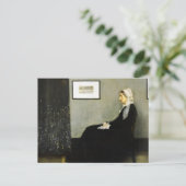 Whistler's Mother von James Abbott McNeill Whistle Postkarte (Stehend Vorderseite)