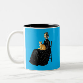 Whistler's Mother's Orange Tabby Zweifarbige Tasse