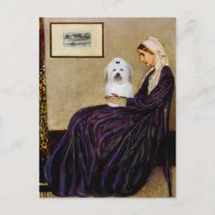 Whistlers Mutter - Coton de Tulear 2 Postkarte