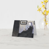 Whistlers Westie Note Card Karte (Gelbe Blume)