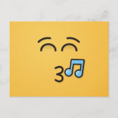 Whistling Face with Smiling Eyes Postkarte (Vorderseite)