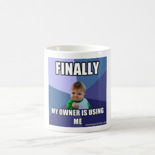 whit cup with success kid a meme kaffeetasse