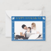 Whit Happy Peace Hanukkah Card Mitteilungskarte (Vorderseite)