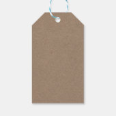 Whit & Kraft Snowflakes WinterWedding Danke Geschenkanhänger (Rückseite)