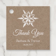 Whit & Kraft Snowflakes WinterWedding Danke