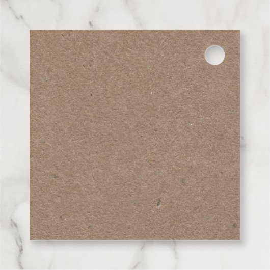 Whit & Kraft Snowflakes WinterWedding Danke Geschenkanhänger (Rückseite)