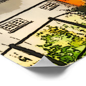 Whitby 199 Steps Original Kunst Poster (Ecke)