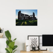 Whitby Abbey bei Sonnenuntergang Poster (Heimbüro)