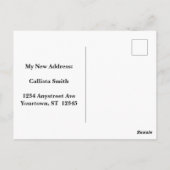 Whitby Abbey Gothic Change of Address Postkarte (Rückseite)