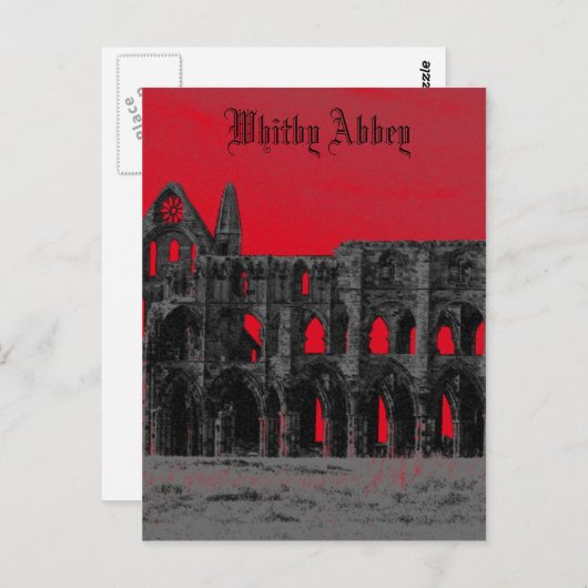 Whitby Abtei Postkarte (Vorne/Hinten)