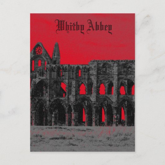 Whitby Abtei Postkarte (Vorderseite)