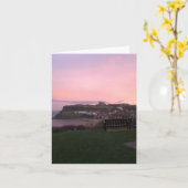 Whitby at Sunset Karte (Gelbe Blume)