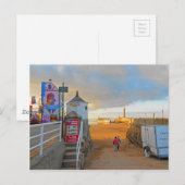 Whitby Beach Postkarte (Vorne/Hinten)