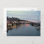 Whitby bei Dämmerung Postkarte (Vorne/Hinten)