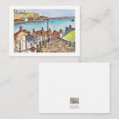 Whitby, England Mitteilungskarte (Vorne/Hinten)