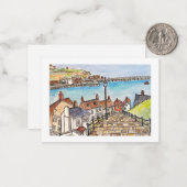 Whitby, England Mitteilungskarte (Vorderseite/Rückseite Beispiel)