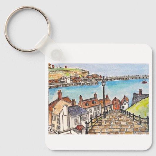 Whitby, England Schlüsselanhänger (Vorderseite)