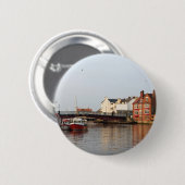 Whitby Hafen-Knopf Button (Vorne & Hinten)