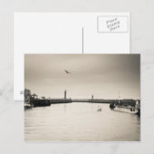 Whitby Hafen Postkarte (Vorne/Hinten)