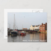 Whitby Harbor Postcard Postkarte (Vorne/Hinten)