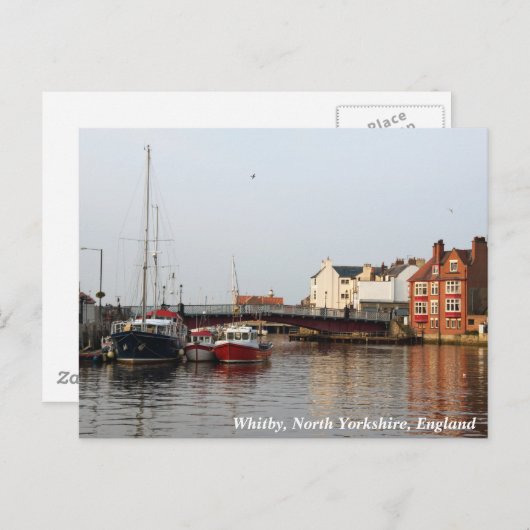 Whitby Harbor Postcard Postkarte (Vorne/Hinten)