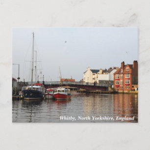 Whitby Harbor Postcard Postkarte