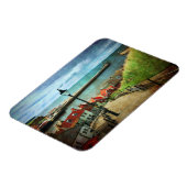 Whitby Harbour von 199 Stufen Magnet (Linke Seite)