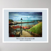 Whitby Harbour von 199 Stufen Poster (Vorne)