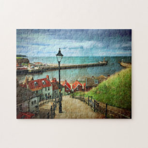 Whitby Harbour von 199 Stufen Puzzle