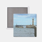 Whitby in North Yorkshire, England. Magnet (Vorderseite/Rückseite)