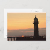 Whitby Sunrise Postkarte (Vorne/Hinten)