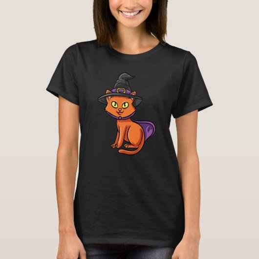Whitch Cat Witchcraft T-Shirt (Vorderseite)