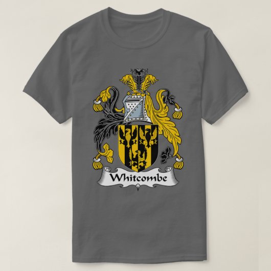 Whitcombe Coat of Arms Familienwappen T-Shirt (Design vorne)