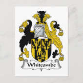 Whitcombe Familienwappen Postkarte (Vorderseite)